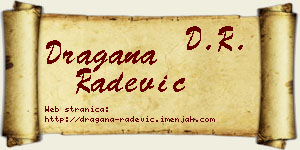 Dragana Radević vizit kartica
